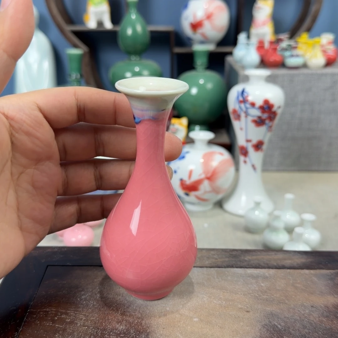 陶瓷手工小花器摆件