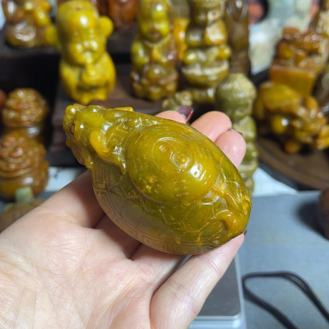 蛇纹石玉合金颈饰