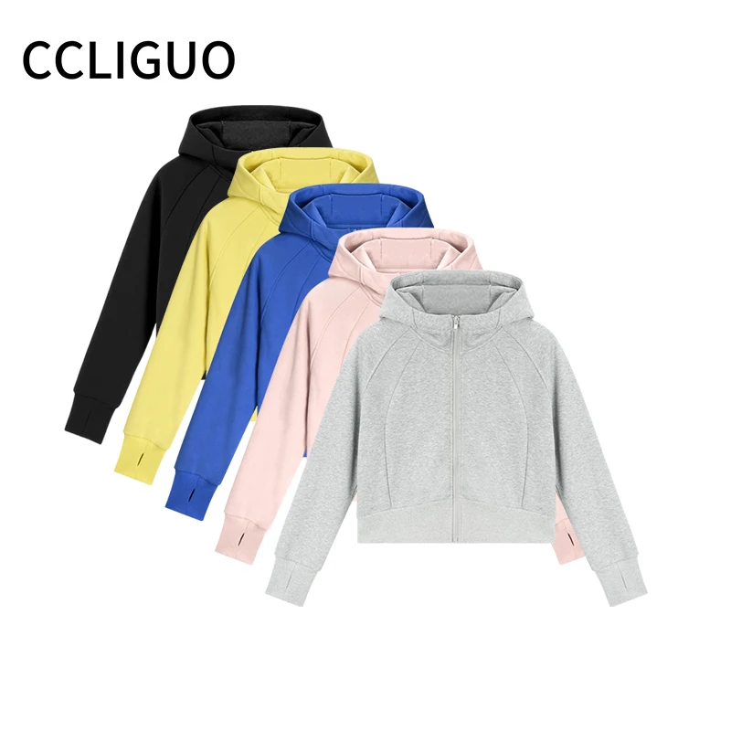 时尚连帽款防风保暖短款秋冬立体运动风卫衣