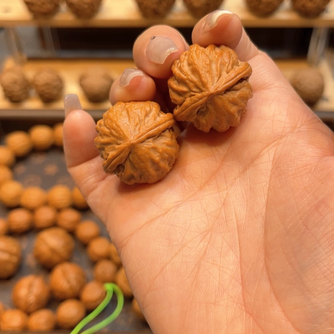 文玩核桃把件卧龙石手捻