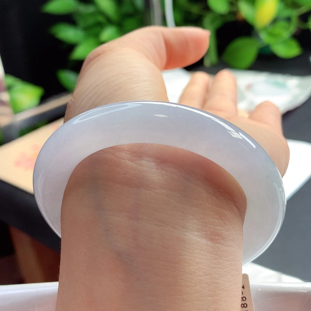 未镶嵌手镯翡翠55-56圈口桃之夭夭少女感十足13号