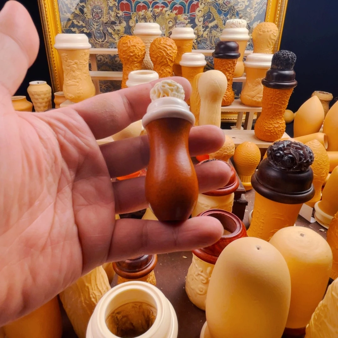 竹蛉葫芦，做旧葫芦，密胺口盖蒙心