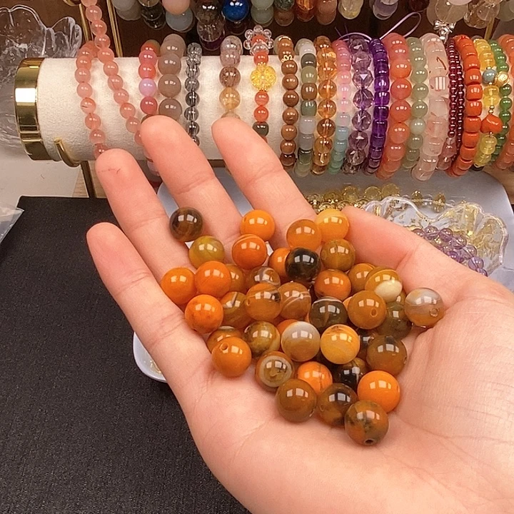 未镶嵌卡10大黄蜂玛瑙100个玛瑙/玉髓