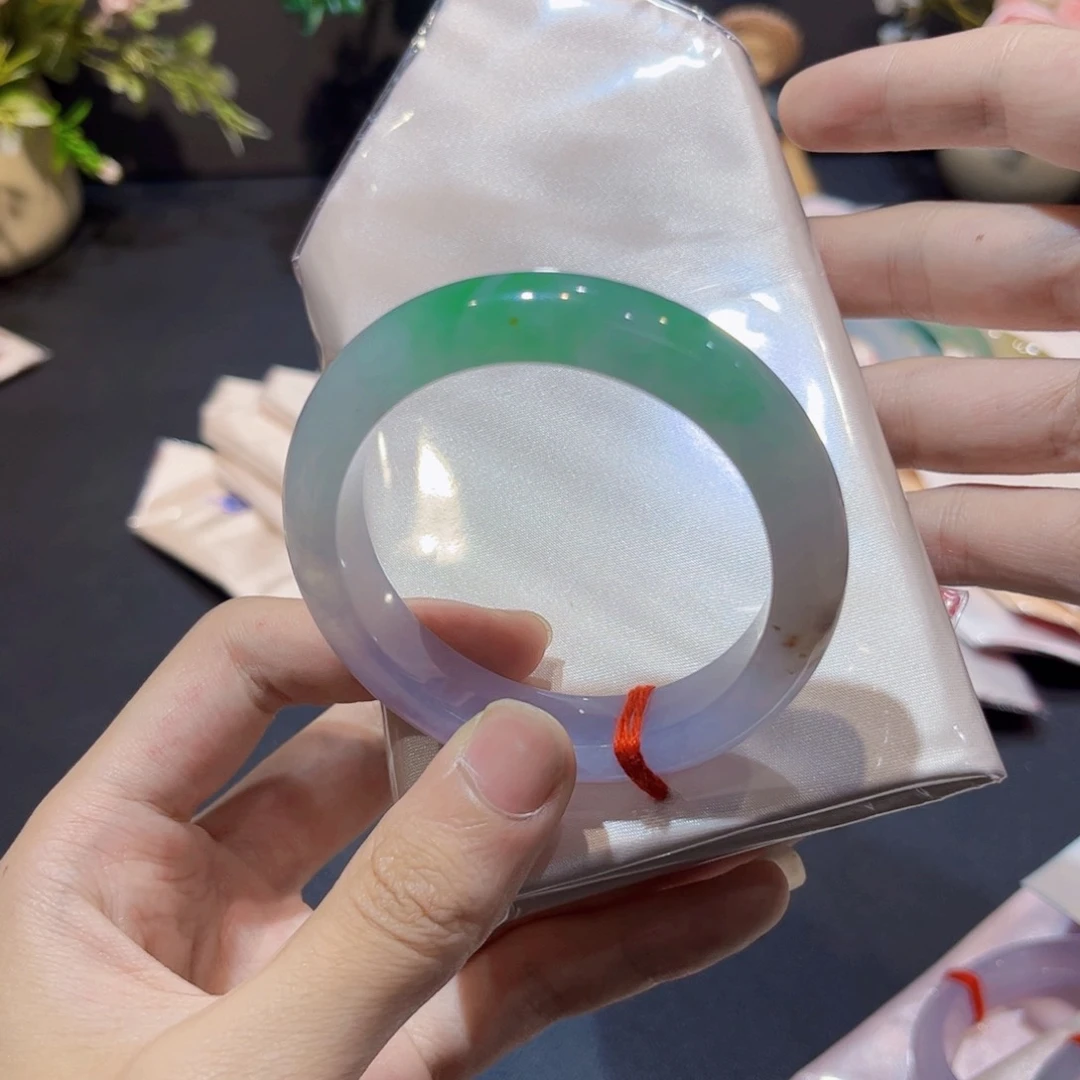未镶嵌手镯翡翠翡翠手镯52圈口
