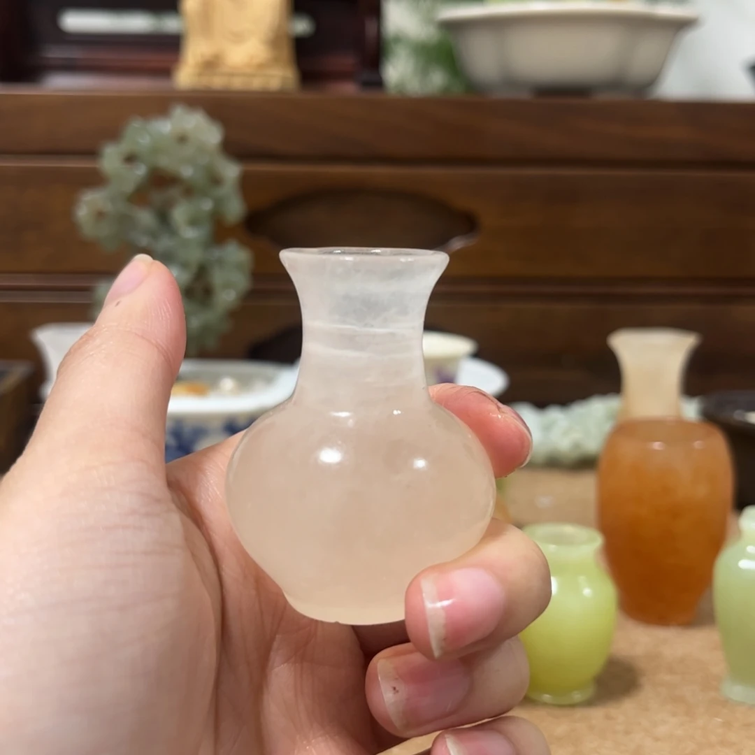 云****印石青田石石雕花瓶