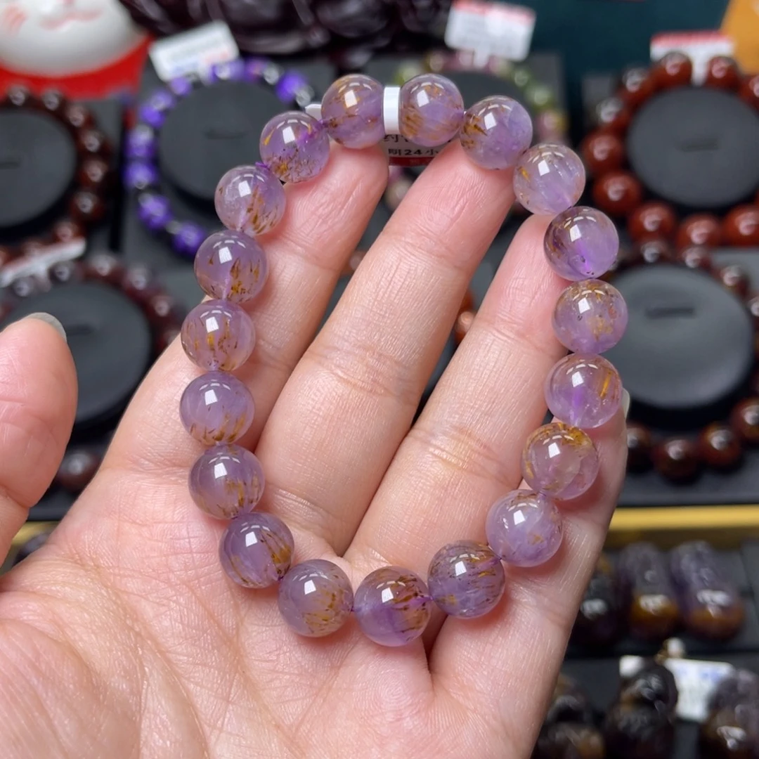 手链水晶未镶嵌极光金多多单圈10mm