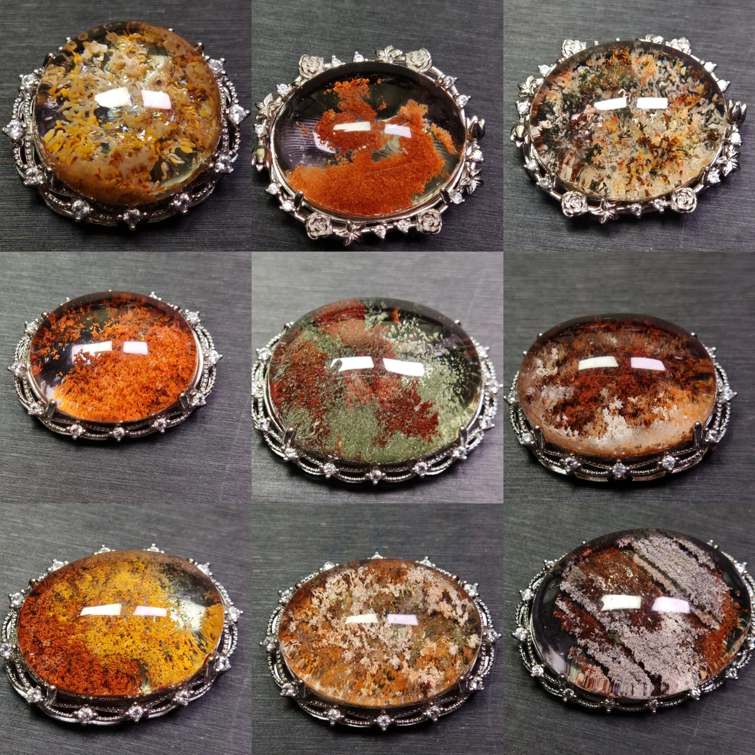 直播间下单天然水晶蛋面水晶diy配饰幽灵蛋面水晶蛋面蛋面水晶