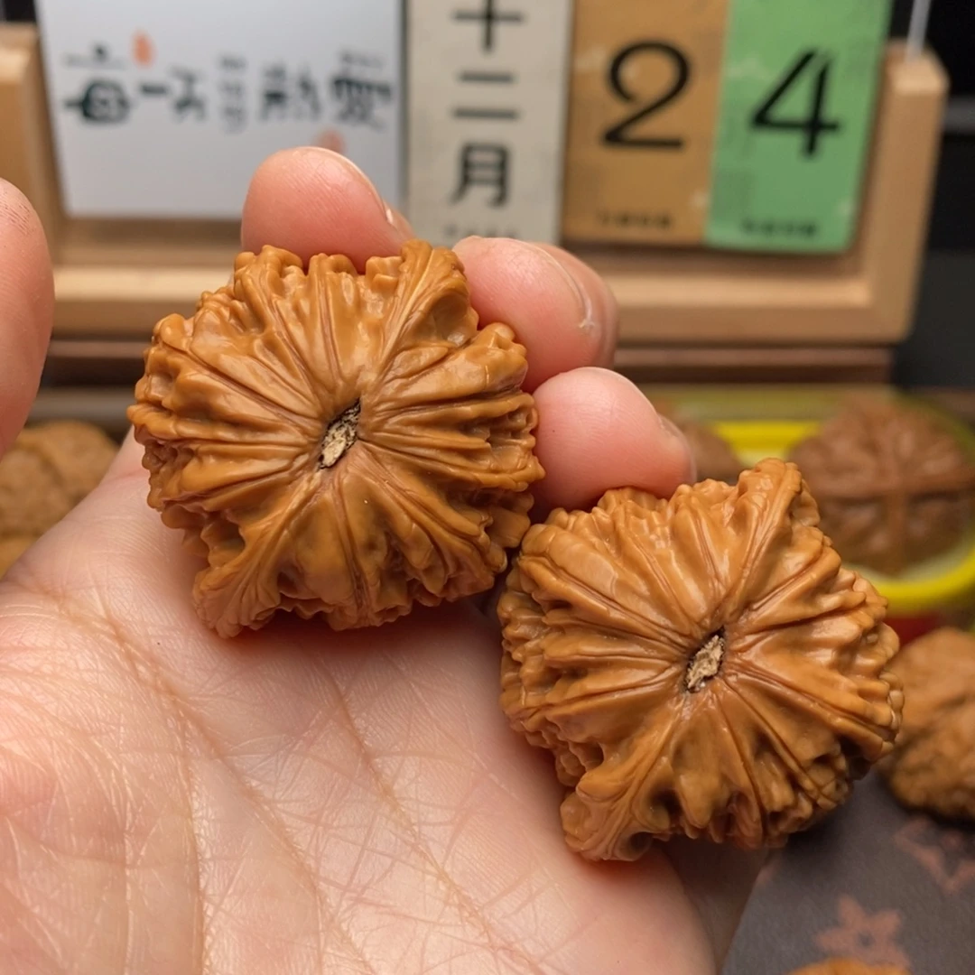 铄***雪文玩核桃把件磨盘41