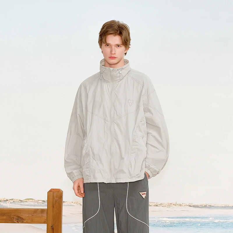 {宋松专属}【INXX】潮牌活力抽皱结构外套撞色立体情侣XRF2140806