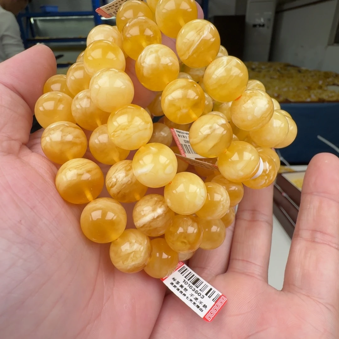 琥珀未镶嵌手链多样性发其一