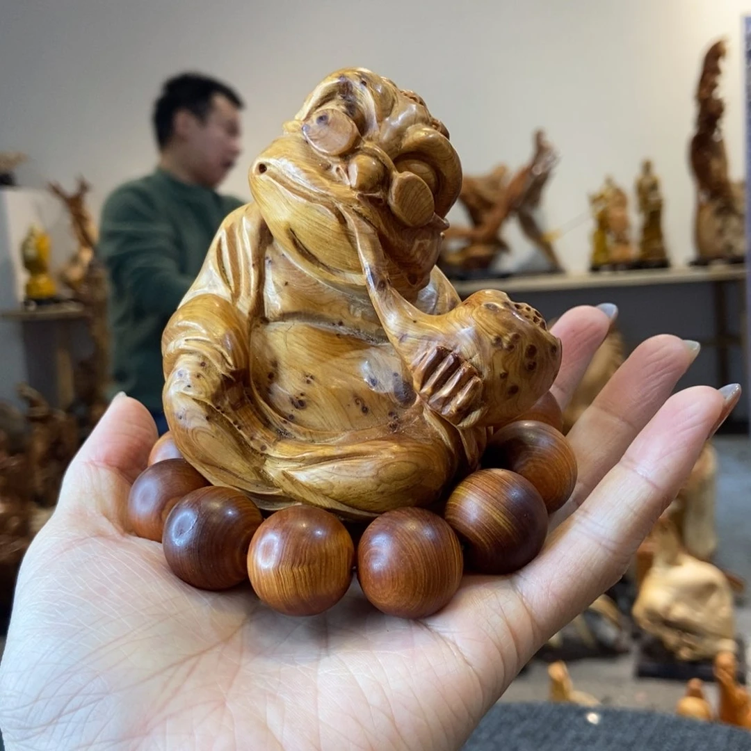 柏木（崖柏）丁**贝太行崖柏根雕摆件