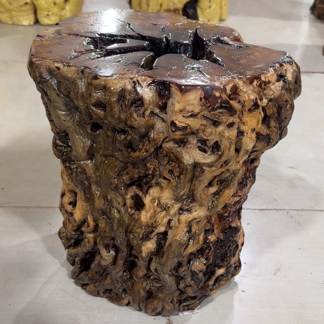 橡***粉龙纹鸡心枣木手工艺品
