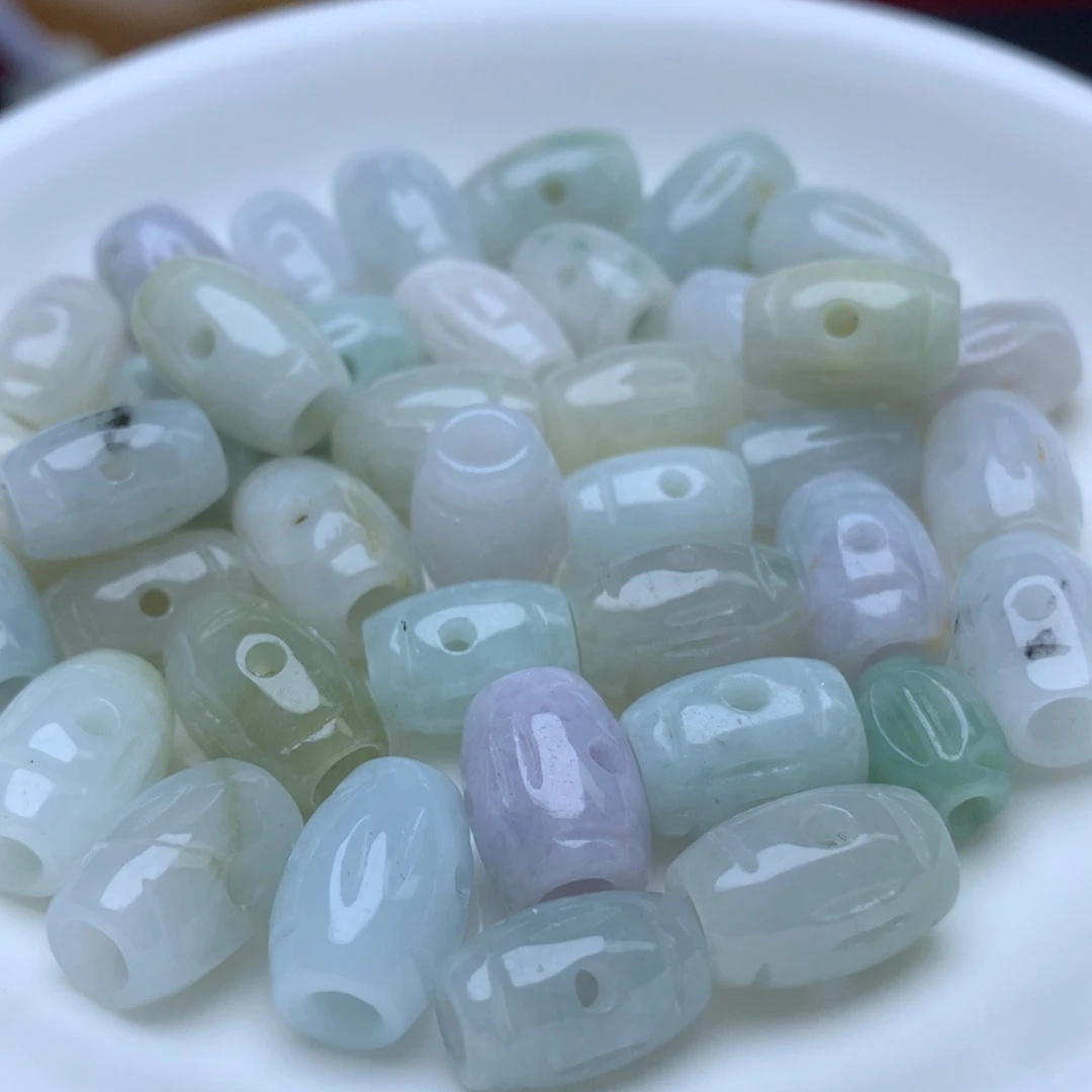 【闪购商品】翡翠手链未镶嵌卡8乘12冰三通10个