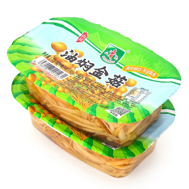 山民油焖金针菇170克*5盒开胃下饭下酒菜配粥小菜不辣海蜇丝海蜇