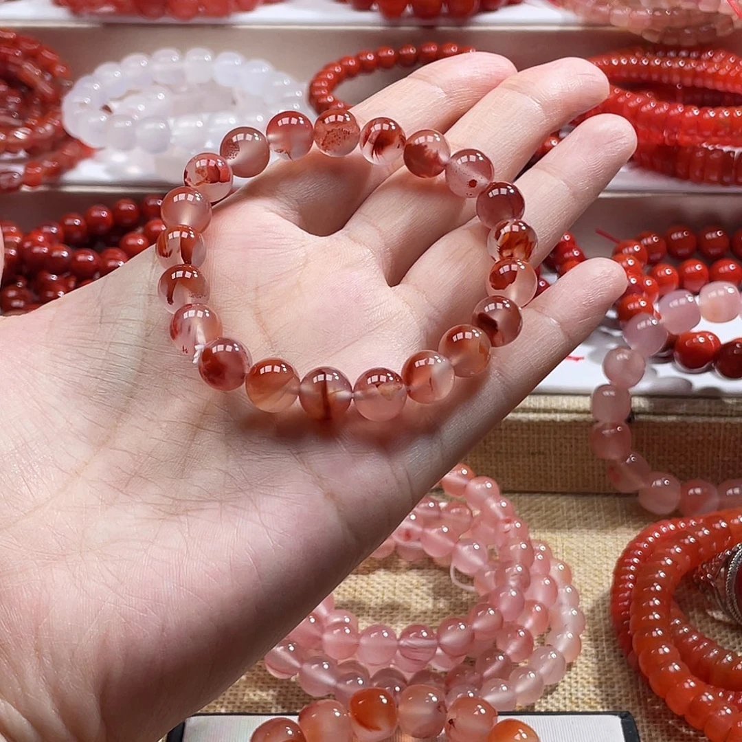 南红玛瑙未镶嵌手链