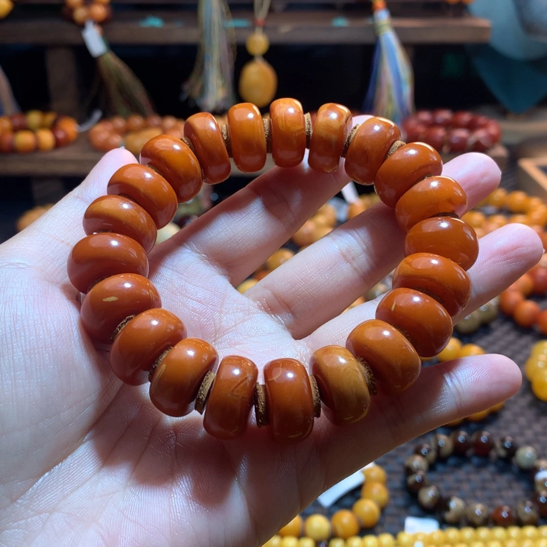 蜜蜡未镶嵌手串蜜蜡手串