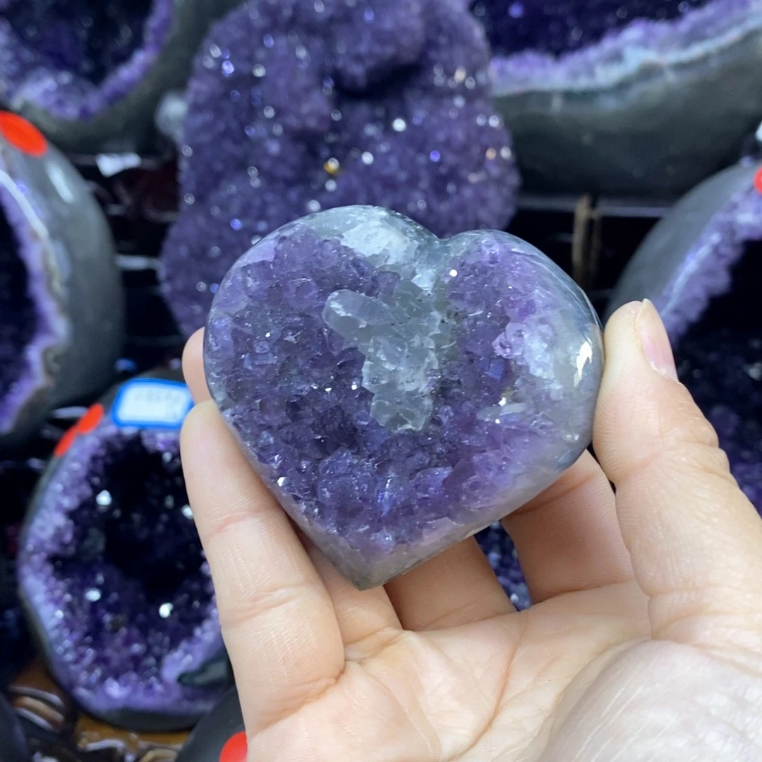 紫晶摆件未镶嵌莹