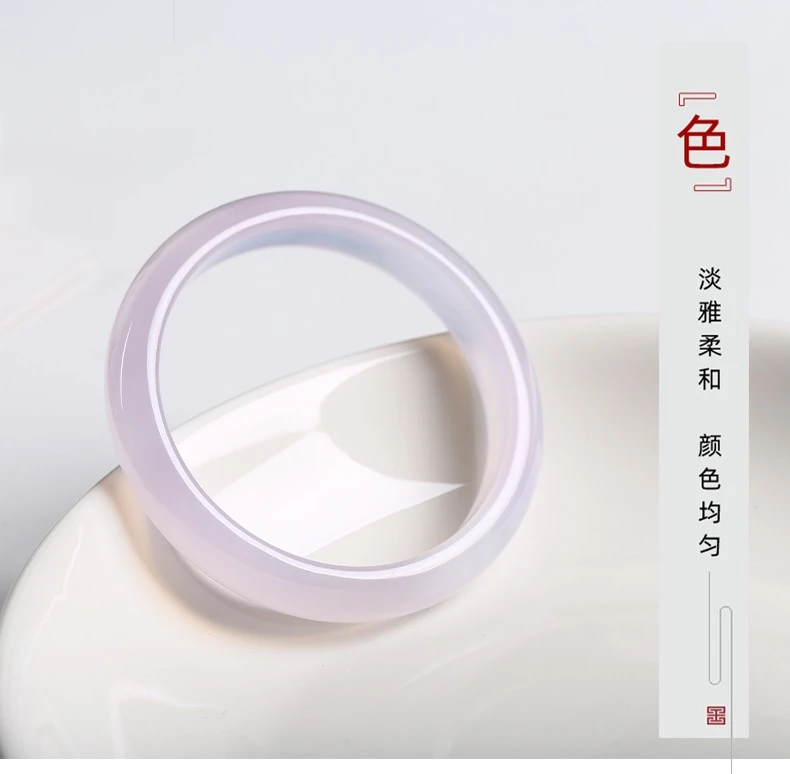 非金属珐琅手镯 冰梅粉手镯D-6017