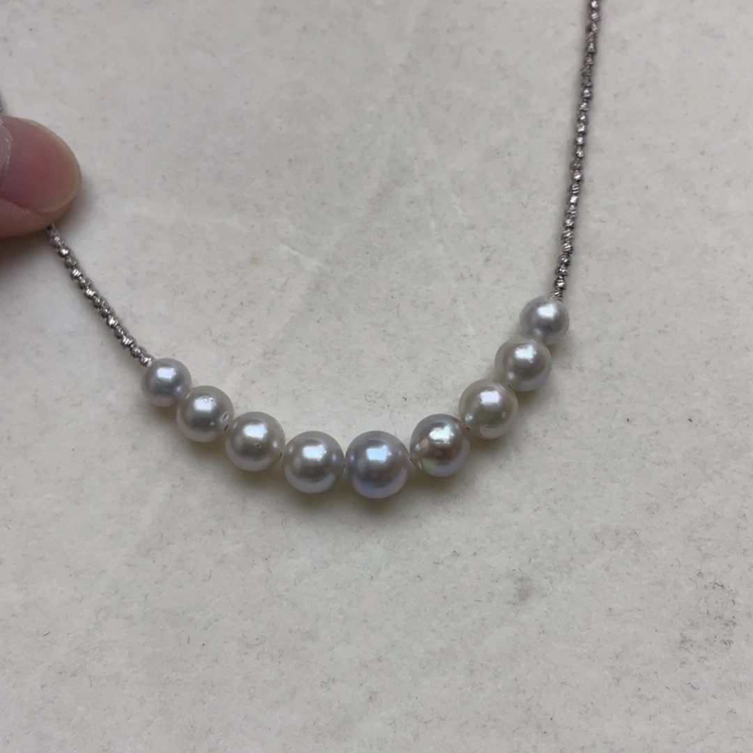 海水珍珠颈饰银S925镶嵌