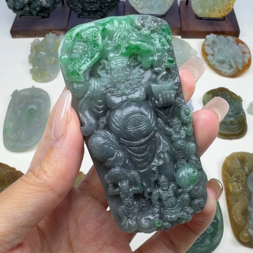 定制翡翠未镶嵌钟馗