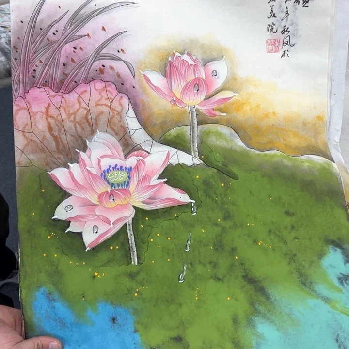 国画纯手绘作品欣赏图