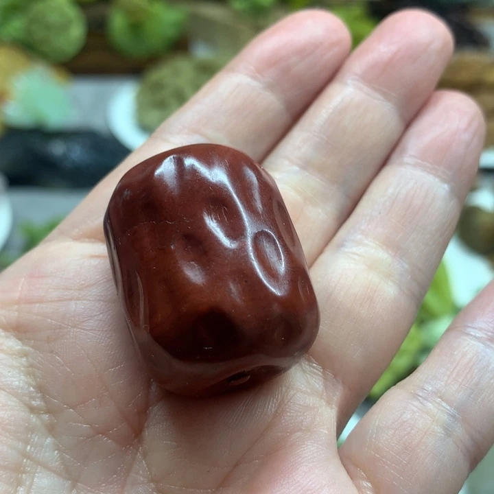 蛇纹石玉手把件未镶嵌刘*兰