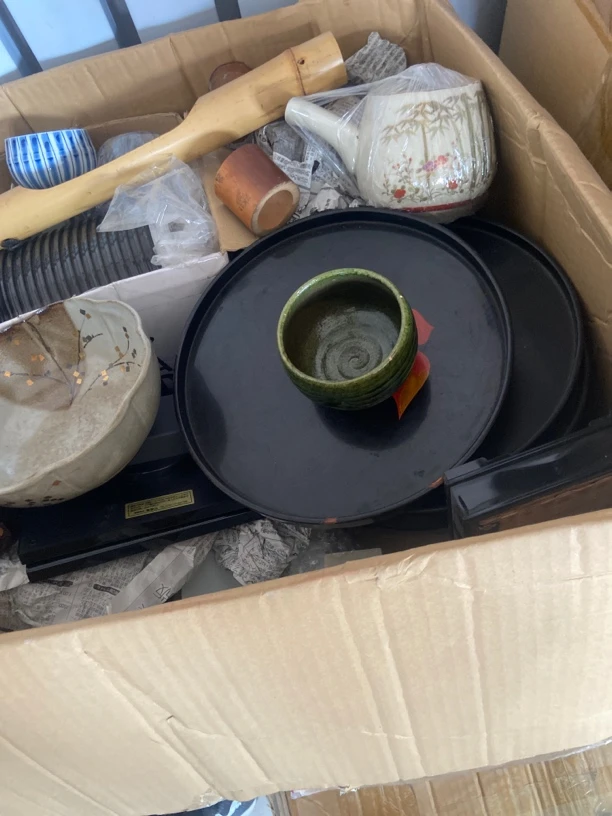 黑色圆形木质漆器茶盘家用大号茶道茶具托盘