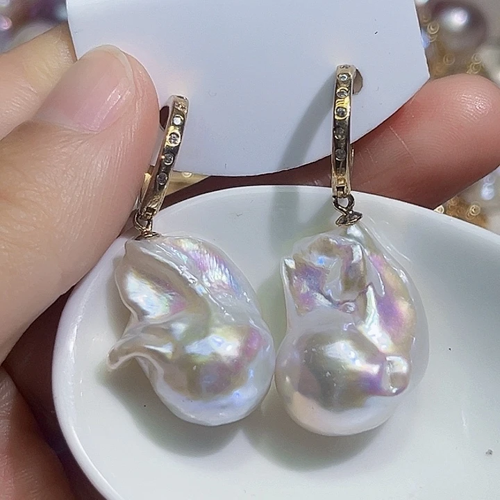 未镶嵌耳饰淡水珍珠