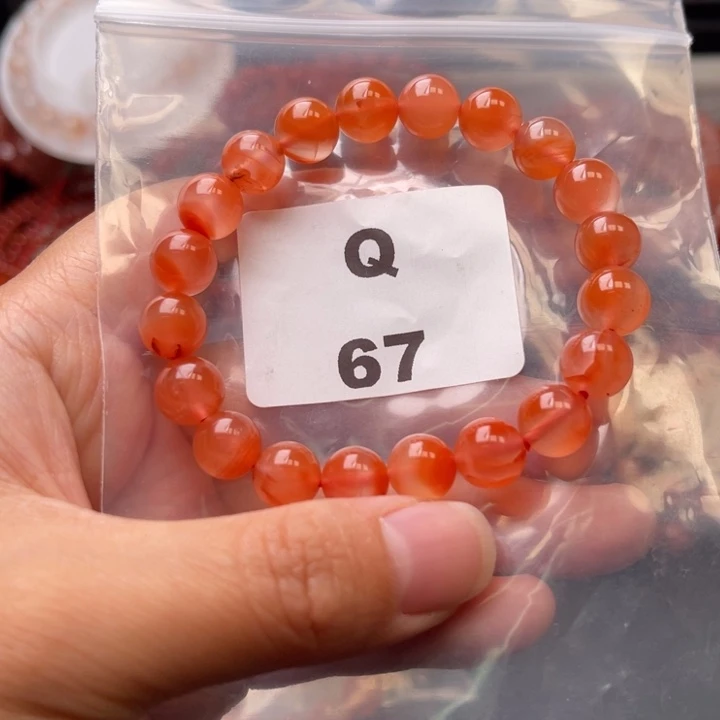 南红玛瑙未镶嵌多样性发货默认微瑕称重9mm