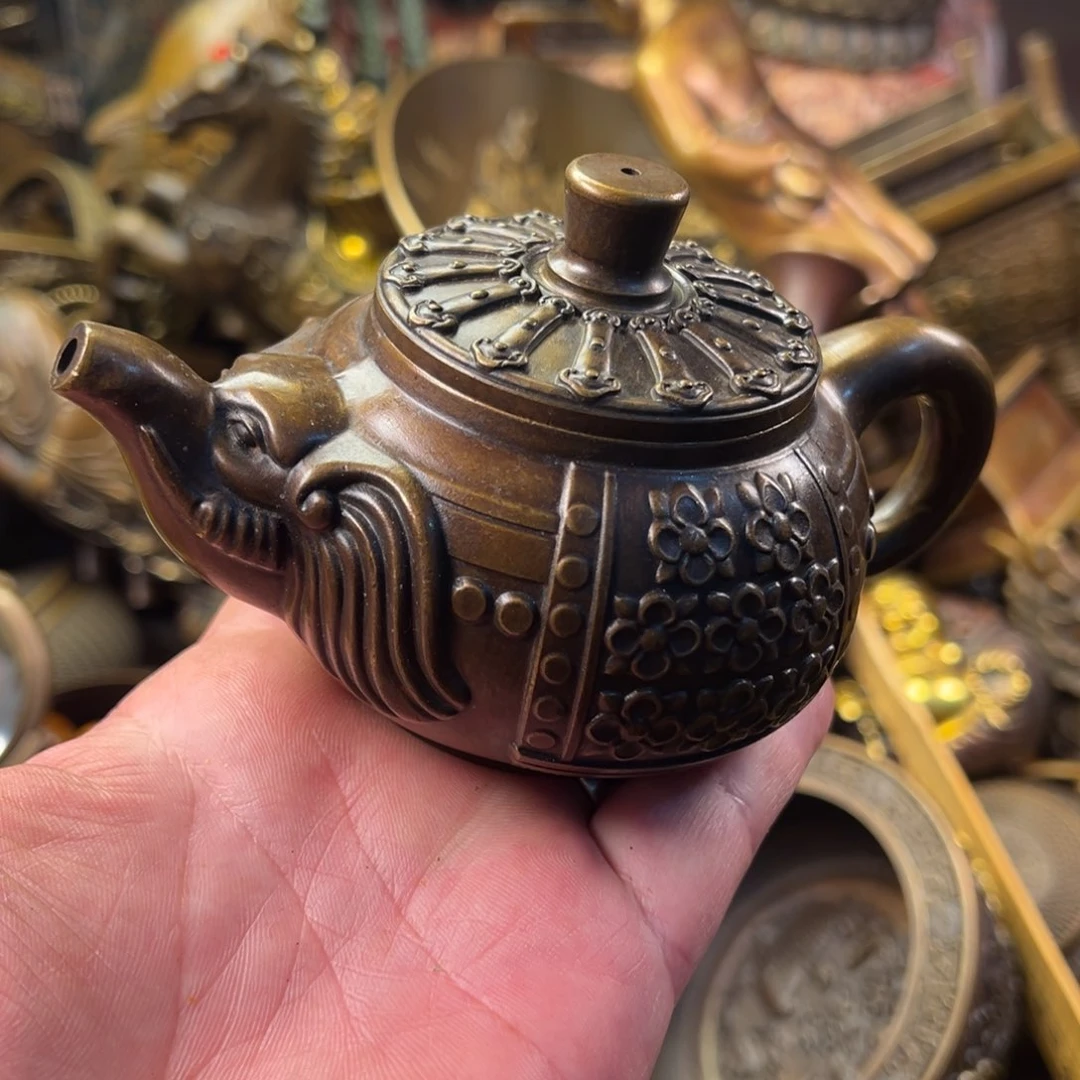 茶壶香炉铜器摆件