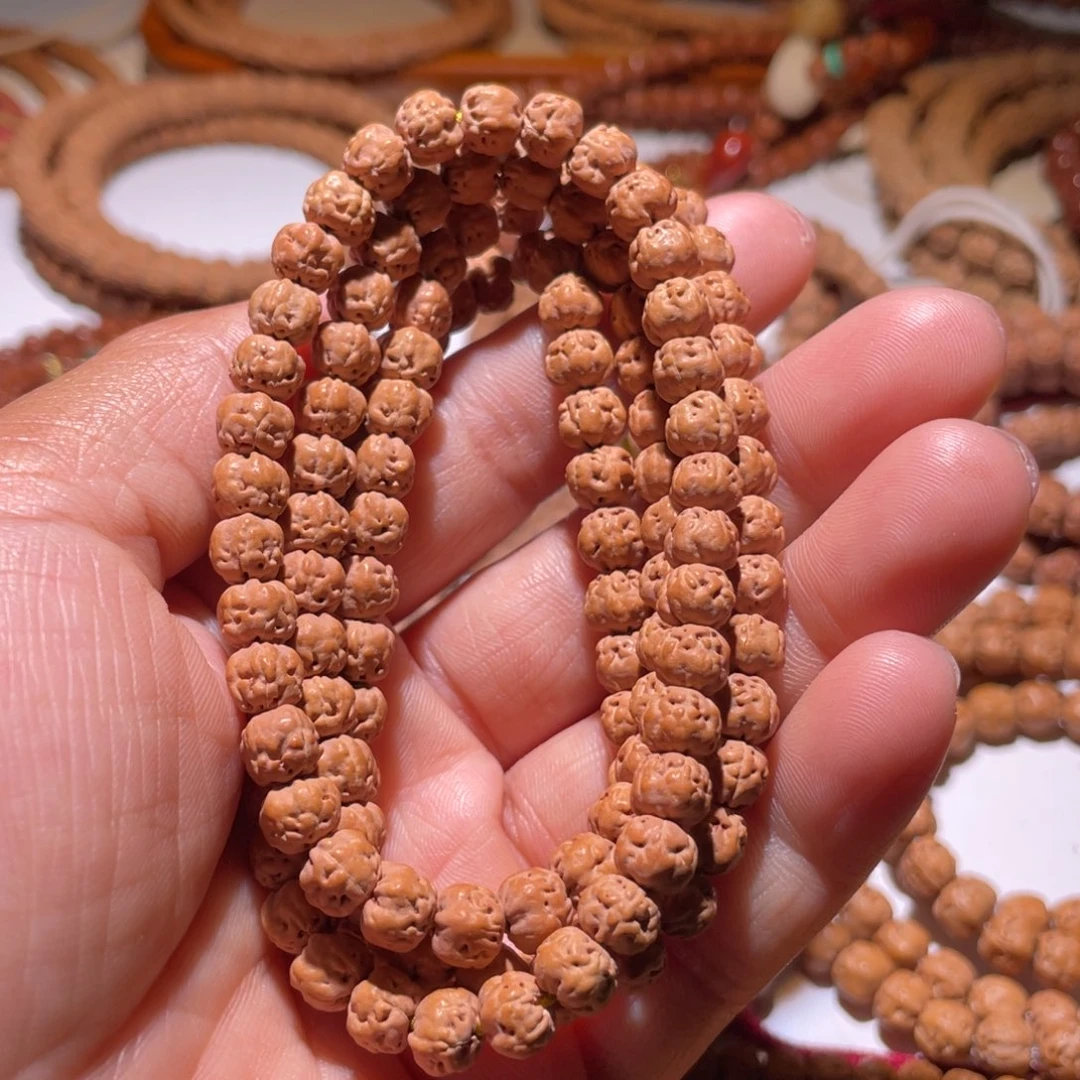 金刚菩提手串随*刻原桩佛手6.5+