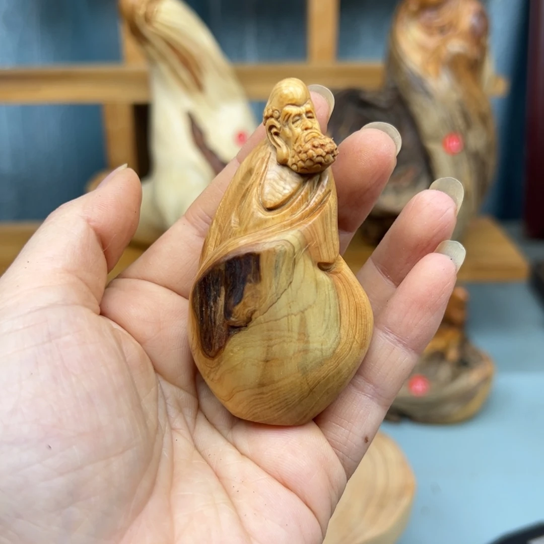 柏木崖柏木摆件手把件，70