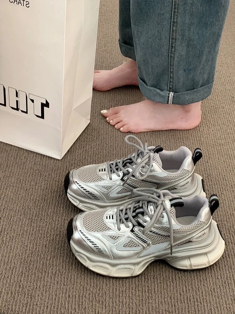 老爹鞋新款女2025厚底时尚百搭高级感网红ins潮流学生休闲运动鞋