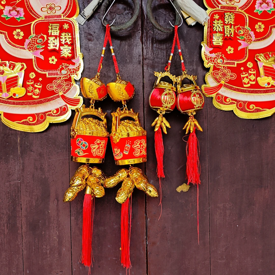 灶公灯笼花生水桶一对灯笼乔迁大门小灯笼