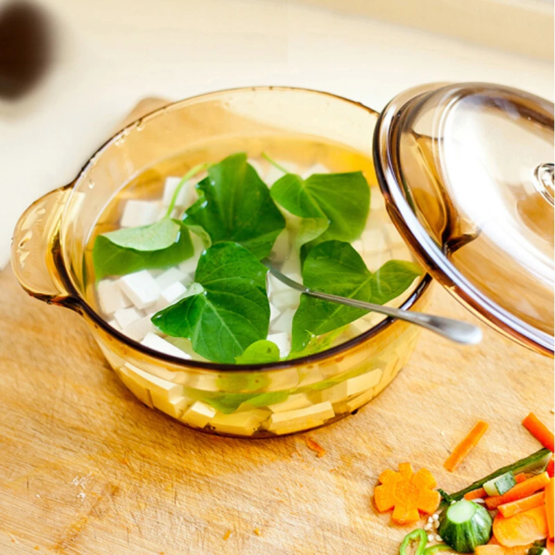 【居家好物】VSISONS晶典1L雪花纹路底部琥珀色透明1-2人用