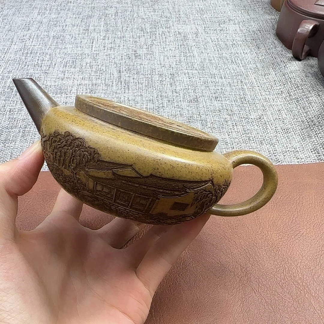 紫砂茶壶民间手艺人全手工制作
