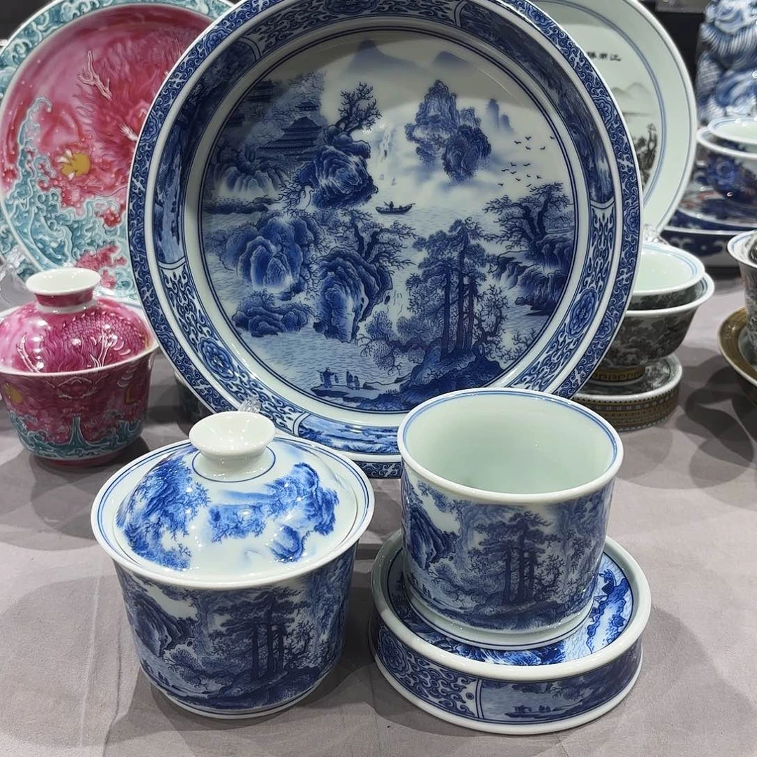 瓷片景德镇瓷器艺术半手