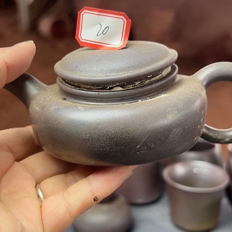 戬谷龙窑柴烧茶壶20