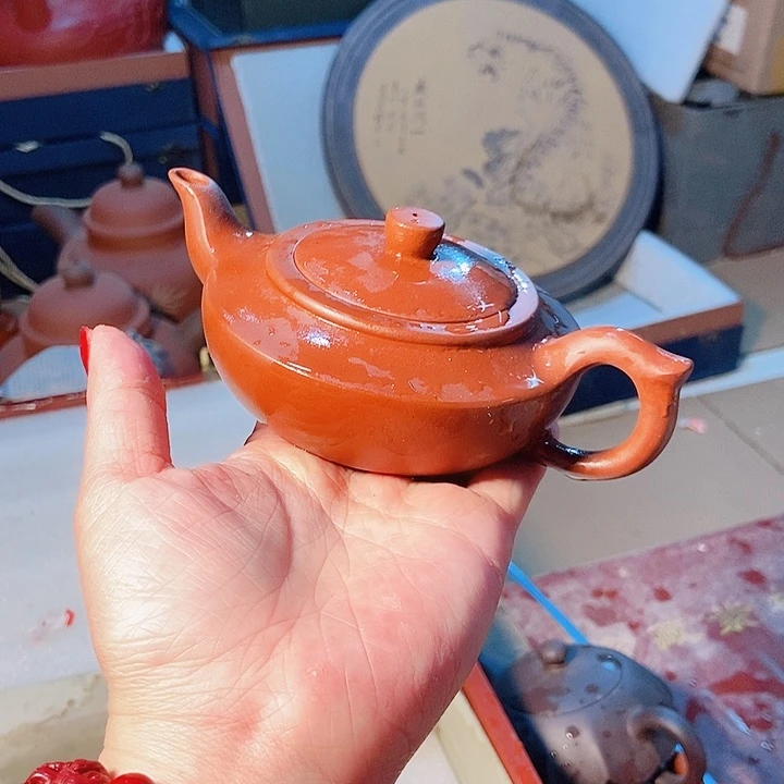 紫砂茶杯宜兴紫砂全手工制作