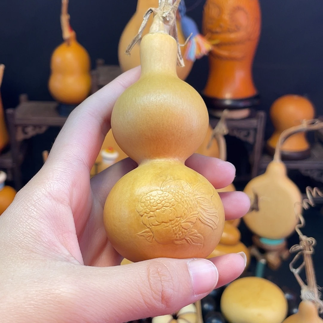 八宝金鱼押花葫芦葫芦