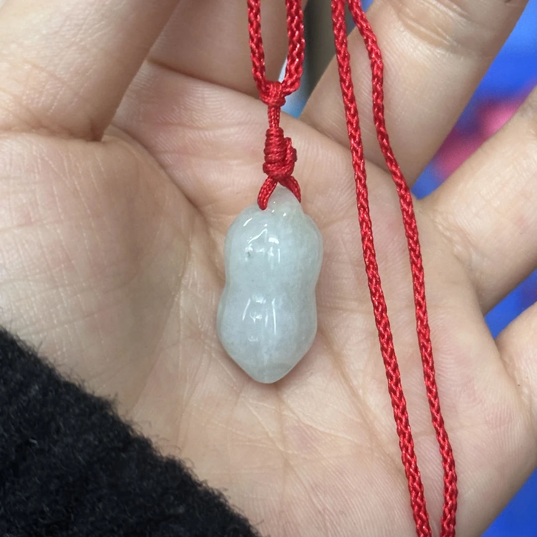 天然翡翠玉石多子多福花生红绳吊坠【多样性发其一】BH241