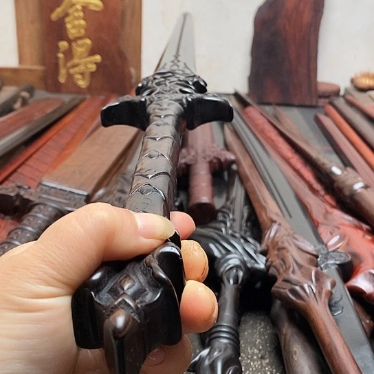 紫光檀木木一米镇恶
