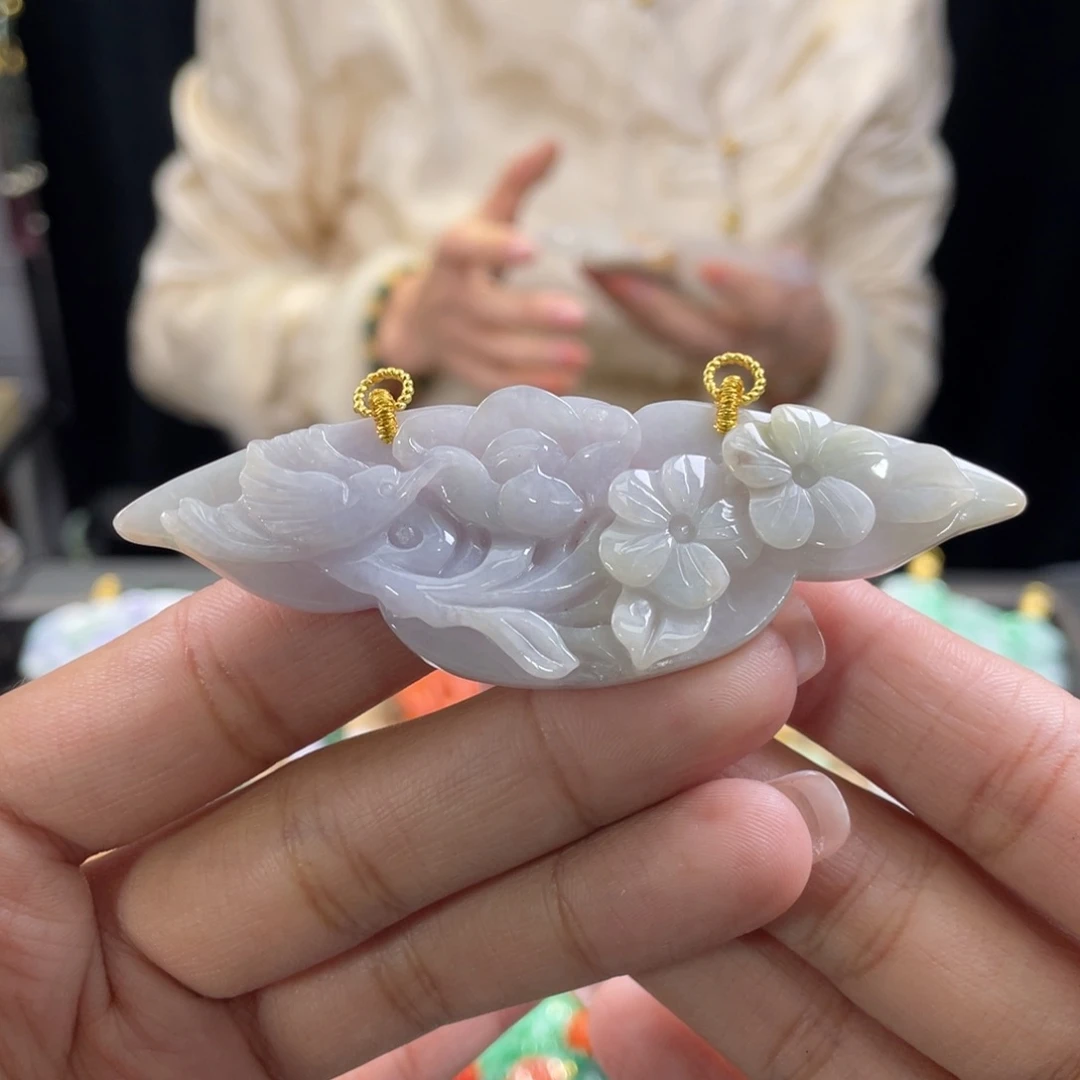 翡翠颈饰未镶嵌代编织