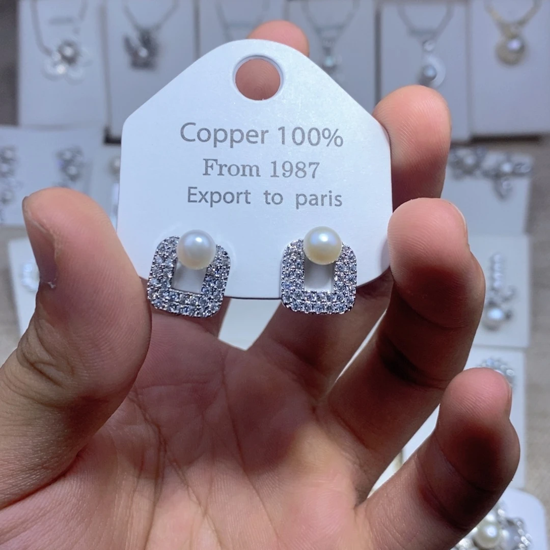 未镶嵌耳饰淡水珍珠