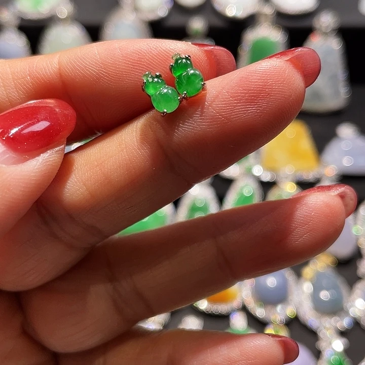 翡翠银S925镶嵌颈饰