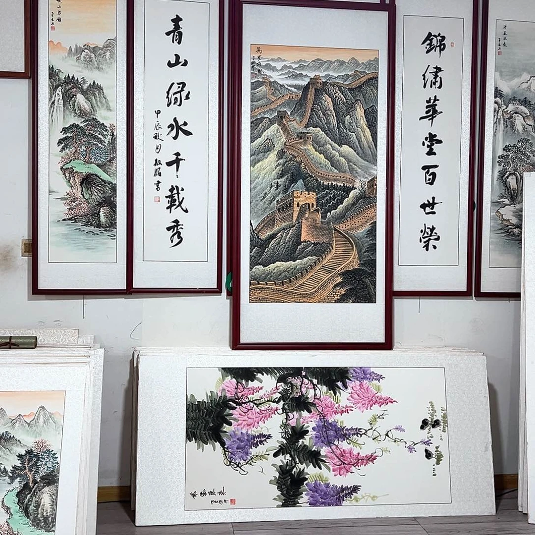 严***伟国画手绘保证假一罚万