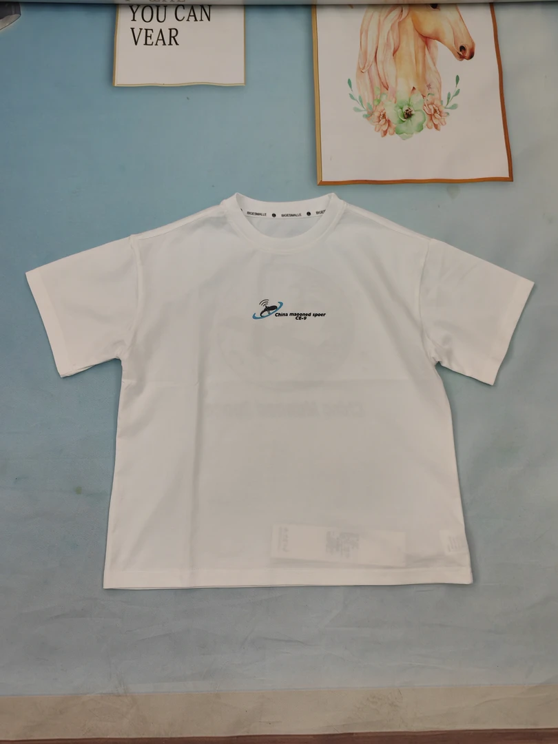 大2025夏新款5336男童女童卡通短袖T恤中大童儿童童装潮学生