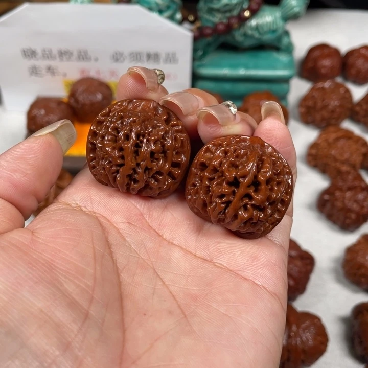 欢***迎吊坠文玩核桃秦闷14LXP#00#