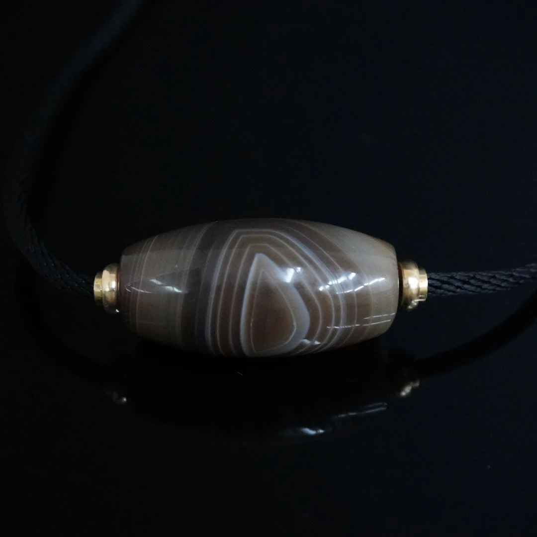 清代缠丝玛瑙珠/056425/收藏/传承/【友谊文物商店】