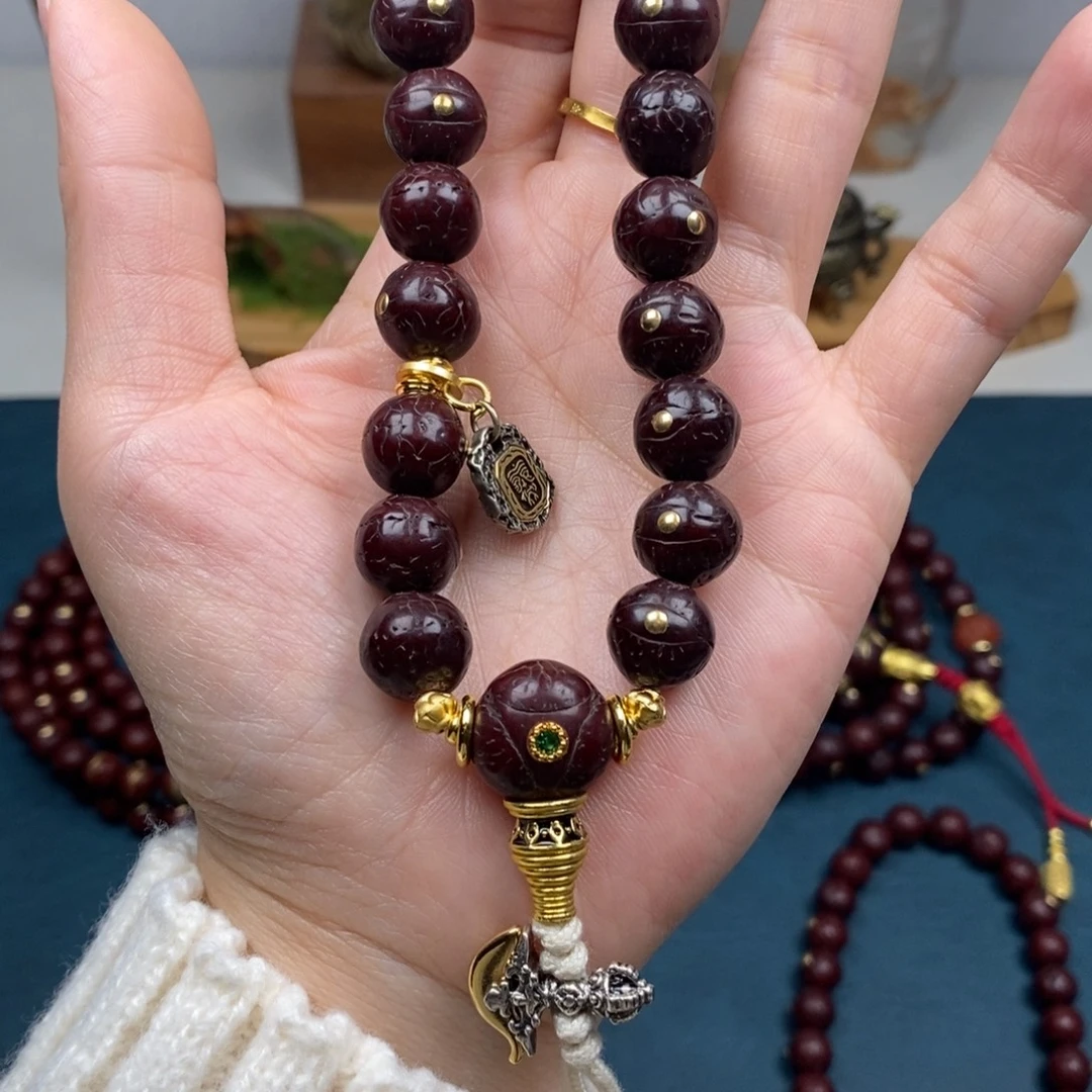 手串凤眼菩提手持金钉简配12